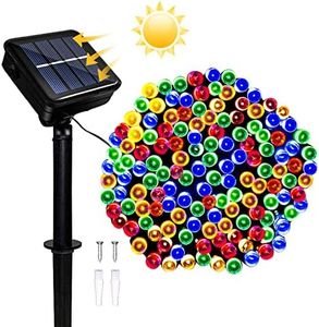 Micacorn Guirnalda Luces Solar, Solar Luces Exterior 12 Metro 8 Modos 100 LED Luces Solares de Impermeables para Fiestas Jardines Bodas Decoración Navideña
