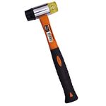 Edward Tools 12 oz 2-Sided Soft Face Mallet - Installation Mallet with Double Face - Mallet for Flooring, Jewelry, Wood Work - Fiberglass Handle