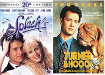 Turner & Hooch DVD & Splash Set Tom Hanks 80's Family movie Set Collection 20th Anniversary