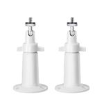 OLAIKE Adjustable Indoor/Outdoor Metal Security Camera Wall Mount(2 Pack) Compatible with Ring Stick Up Cam Wired/Battery & Indoor Cam, Arlo Pro/Pro 2 /Pro 3/ Pro 4/ Ultra, Wyze Cam Pan/ V3, White