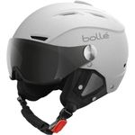 Bollé - BACKLINE VISOR White Matte - Silver Gun S 54-56cm, Ski Helmet, Small, Unisex Adult