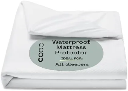 Coop Home Goods Ultra-Tech Waterproof Mattress Protector Twin XL, Smooth Top Mattress Pad, Waterproof Cover, Up to 18 Inches Deep, Machine Washable, Noiseless Comfort, Twin XL (39x80)