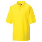 Jerzees Colours Mens 65/35 Hard Wearing Pique Short Sleeve Polo Shirt (L) (Yellow)