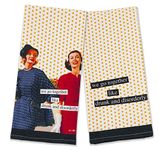 Boston International Cotton Dish Tea Towel Set, Drunk & Disorderly, 28 x 18-Inches