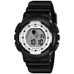 ON TIME OCTUS Plastic Unisex Digital Boy'S And Girl'S Watch Digital-23 (Grey Dial Black Coloured Strap)