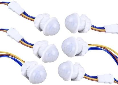 6 Pack Motion Sensor Switch 85-265V 40W, PIR Wall/Ceiling Mount with 30s Auto-Off & Night Mode