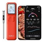 ThermoMaven Bluetooth Wireless Meat Thermometer - 1 Probe IPX8 Waterproof 6 Sensors, 152m Bluetooth 5.3, Stable WiFi Unlimited Range, Smart Standalone Base for BBQ Grill Oven Smoker Air Fryer Kitchen