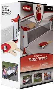 Go Play! Everywhere Table Tennis Set Game, Complete Ping Pong Set for Indoor & Outdoor Play, Professional Table Tennis Paddle Set for Beginners, Suitable for Ages 6 +