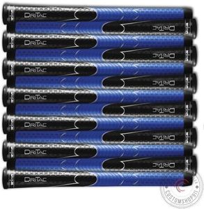 Set of 9 BRAND NEW Winn DriTac Midsize AVS Black Blue Golf Grip - Dri-Tac! by Winn