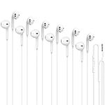 6 Pack Earbuds Headphones Wired wit