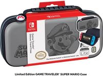 Officially Licensed Nintendo Switch Super Mario Carrying Case - Protective Deluxe Hard Shell Travel Case with Adjustable Viewing Stand - Game Case Included