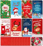 Funnlot 16pcs Christmas Money Wallets Christmas Money Wallets for Cash Gifts with Envelopes Christmas Money Cards Christmas Cash Wallets for Kids Family Christmas Money Envelopes with Stickers