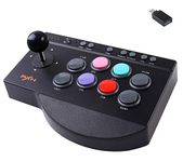 PXN Arcade Fight Stick, PXN Street Fighter Arcade Game Fighting Joystick with USB Port, with Turbo & Macro Functions, Suitable for PS3 / PS4 / Xbox ONE/Nintendo Switch/PC Windows.