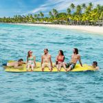 CTSC Floating Mat - Lily Pad Floating Mat - Water Mat - 15 x 5 Ft Floating Mat for Lake, 3-Layer Tear-Resistant XPE Foam with a 16.4' Elastic Bungee Tether for Lake, Beach, Ocean, Pool