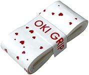 OKI GRIP Pro Overgrip - Red Heart 12 Pack - Racket Grip Tape for Tennis, Pickleball, Squash, Badminton, and Racquetball - Unique Fashion with Durability