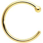 Body Candy 18k Gold Nose Hoop Ring,
