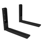 MAHARA Microwave Wall Mount Brackets - Universal Microwave Oven Shelf, Adjustable Depth, Space Saving, Max Weight 45kg, Anti-Slide Pads for Safety