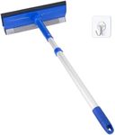 Window Cleaner Tool for Home with Extension Pole 20''-30'', Squeegee for Window Cleaning, Glass Washer for Car Windshield, Shower Doors, Mirror