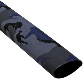 Accering Blue Camo Heat Shrink Wrap Tube for Fishing Rod Grip and Kitchen Supplies (φ30mm, L1.64ft, Blue Camo)