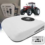 aallwwsso 12V/24V Rooftop Air Conditioner for Tractors, Parking Air Conditioning with Cold Function, Suitable for Trucks, Campers, Buses, Excavators, Agricultural Vehicles,12V