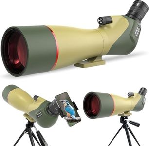 WOSPORTS 25-75x85 Spotting Scopes with Tripod, Carrying Bag, Phone Adapter, HD BAK4 Porro Prism, Waterproof Spotter Scope for Hunting, Target Shooting, Bird Watching, Wildlife Viewing