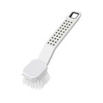 Addis Premium Soft Grip Washing Up Dish Brush With Scraper in White and Grey