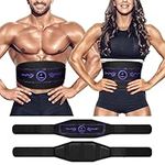 YTTQ ABS Trainer Muscle Stimulator, EMS Muscle Stimulator, ABS Toning Belt for Men and Women, Abdominal Trainer with EMS Technology - Non-Replacing Skin-Friendly Silicone Pad