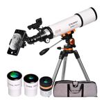 Telescope for Astronomy for Adult Beginners - Profesional, Portable and Powerful 20x-250x - Easy to Mount and Use - Astronomical Telescope for Moon, Planets and Stargazing - Includes a 2-Year Warranty