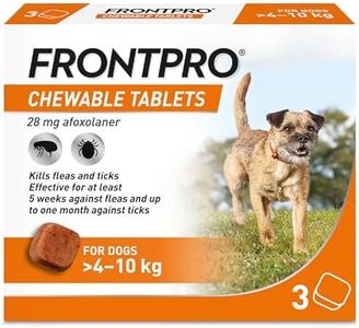 FRONTPRO Chewable Tablets Flea & Tick Treatment for Dogs 3 Pack (4-10kg)