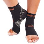 CopperJoint Arch Support Compression Socks for Men & Women - Foot Sleeve For Plantar Fasciitis - Heel Pain, Achilles Tendonitis, Inflammation - Improves Circulation - Heal & Recover With Copper Ions