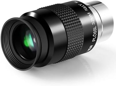 NEEWER 1.25 Inch Plössl Telescope Eyepiece, 46 Degree Wide Apparent Field Lens with 32mm Focal, Multiple Coated HD Optical Glass 4 Elements Standard 1.25" Interface for Astronomy Telescope, LS-T18