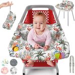 Baby Shopping Cart Cover PILLANI, High Chair Cover for Restaurant Seat, Grocery Cart Cover for Baby Girl, Cotton Buggy Covers for Babies,Shopping Cart Cover, Registry Items Search, Cart Hammock Infant