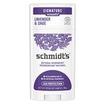 Schmidt's Deodorant Stick Lavander & Sage Deodorant without Aluminium for Long-Lasting Freshness 1 Piece 75 g