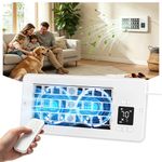 Register Booster Fan for 4” x 10” Floor Vent - AC Vent Fan with 10-Speed Thermostat Control & Remote, room to room air transfer fan, Improve Heating and Cooling Air flow, Easy Installation - Electric