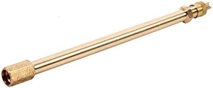 140mm Brass Auto Tire Valve Extension Adaptor, Air Tyre Stem Extender Inflation Stright Bore for Motorcycle, Bike, Mower and Scooter (140mm)