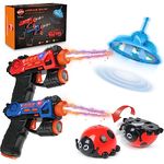 Laser Tag Gun Set, VATOS 4 IN 1 Mini lasertag Gun Toy for Kids Adults with Flying & Beetle, Blaster Toy Gun Group Activity Game Easter Gift for Boys Girls Age 3+