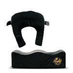 Brazilian BBL Pillow After Surgery - Combo of Butt Lift Pillow + Back Support | Extra Support Cushion post-Op Sitting + Cover Drawstring Bag | Comfortable & Easy to Carry for Home Car Airplane