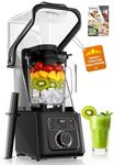 Reslee Vacuum Blender, 56oz Tritan Cup, Commercial & Household Professional Blender for Smoothies, Fresh Juice, Baby Food, Protein Shakes, with Self Clean, Dishwasher Safe, Quiet Shield