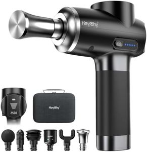 HEYCHY Professional Muscle Massage Gun Deep Tissuewith Metal Head Therapy, Portable Handheld MuscleMassager, Percussion Back Body Masajeador 12mm Amptitude for Athletes, Runner, Gifts for Men Women