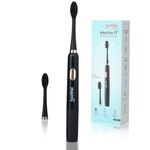 Toothsi Electro I7 Sonic Electric Toothbrush|Smart Electric Toothbrush For Men & Women|With 2 Modes & 2 Brush Heads|Ipx 7 Waterproof|Oral Care|Battery Powered|Black,Adult,1 Count