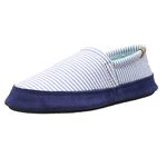 Acorn Women's Moc Ballet Flat, Summerweight-Blue Stripe, 4.5/5.5 UK