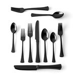 Lenox Black Portola 20-Piece Mirror Flatware Set, 3.30