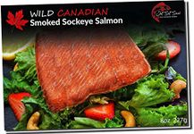 Wild Caught Canadian Pacific Smoked Sockeye Salmon Filet Gift All Natural From Vancouver BC