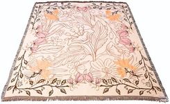 Whistytwig Floral Woven Throw Rug -