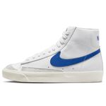 Nike Women's Basketball Shoe, White/Game Royal-sail-black, 7.5