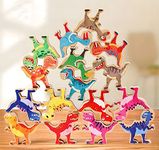 COSMOBABY Dinosaur Stacking Toys Blocks for Kids Boys Fun Toys for 3-7 Year Old Boys Christmas Xmas Birthday Gifts Toys for Boys Kids Girls Toddlers (Dinosaur Stacking Toys)|Multicolor