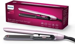 Philips 5000 Series Hair Straightener with ThermoShield Technology, Mauve [Model BHS530/00] Pink