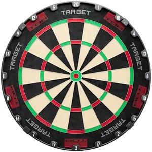 Target Darts TOR Dartboard, Steel Tip Dart Board | WDF Approved Competition Standard Dartboards & Fixing Kit, Modern Rotational Number Ring, Premium Madagascan Sisal, Stainless Steel Thin Wire System