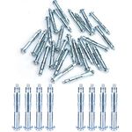 Heavy Duty Hollow Wall Anchors, Paick Zinc Plated Steel Bolt Screws Set for Drywall, Plaster and Tile (30pcs M5x65)