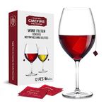 CMEFIRE - Wine Filter(12 Pack), Wine Sulfite & Tannins Remover, Hangover Prevention, Reduces Allergies & Headaches,Enjoy Wine Immediately